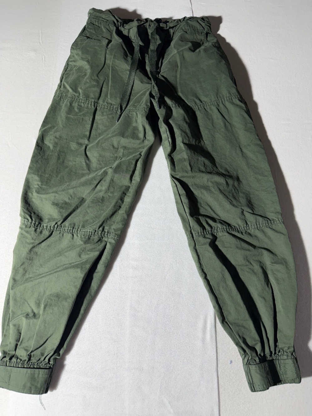 Urban Outfitters Olive Green Paperbag Waist Utility Jogger Pants Size S